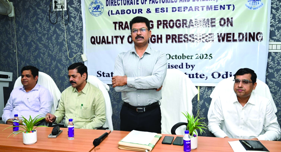 ହାଇପ୍ରେସର୍‌ ୱେଲଡିଂ ସମ୍ବନ୍ଧରେ ରାଜ୍ୟସ୍ତରୀୟ ତାଲିମ କର୍ମଶାଳା